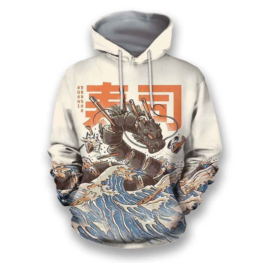 3D all over print sushi dragon