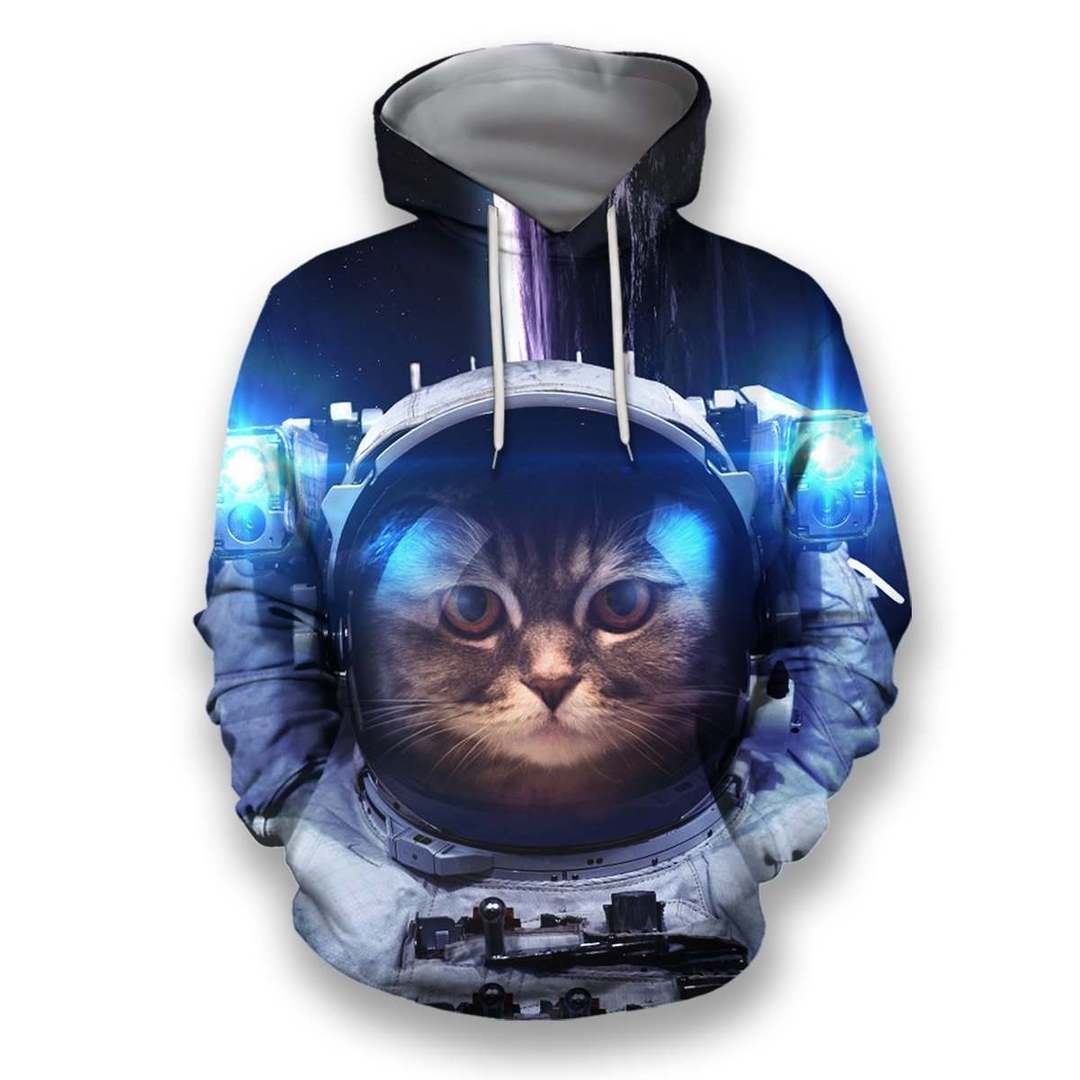 3D all over print space cat