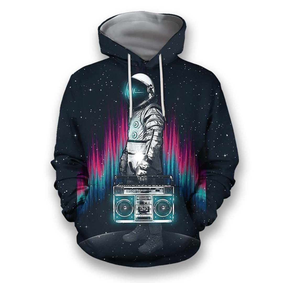 3D All Over Print Astronaut with boombox