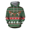 3D All Over Printed Ugly Hunting Christmas Shirts
