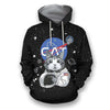 3D all over print cat astronaut