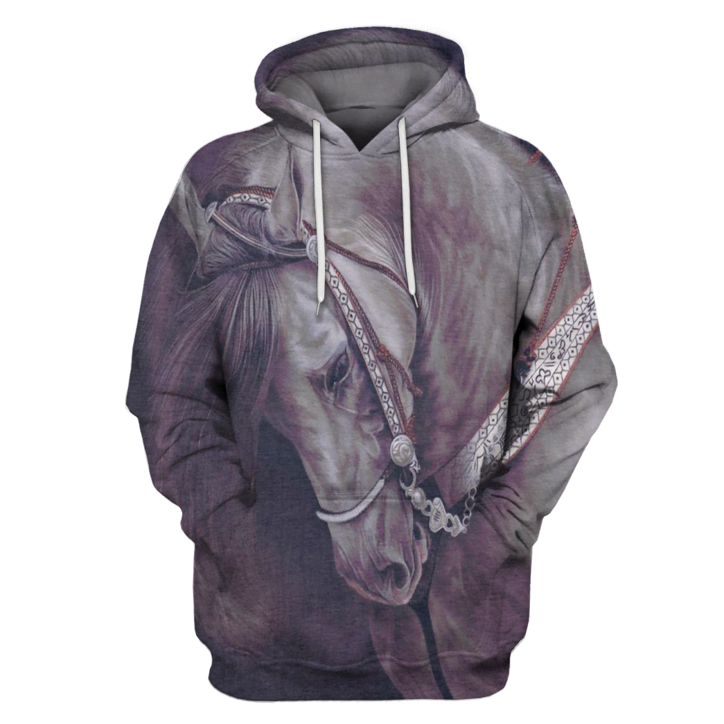3D All Over Print Horse Hoodie