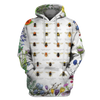 3D All Over Print Bees Hoodie