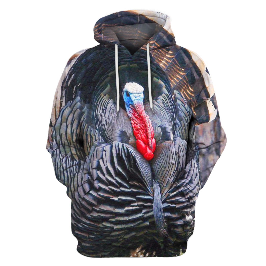 3D All Over Print Turkey Hoodie