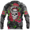 All Over Print Snake love Skull red for Men and Women, T-Shirt, Zip Hoodies, Sweatshirt HBC0075