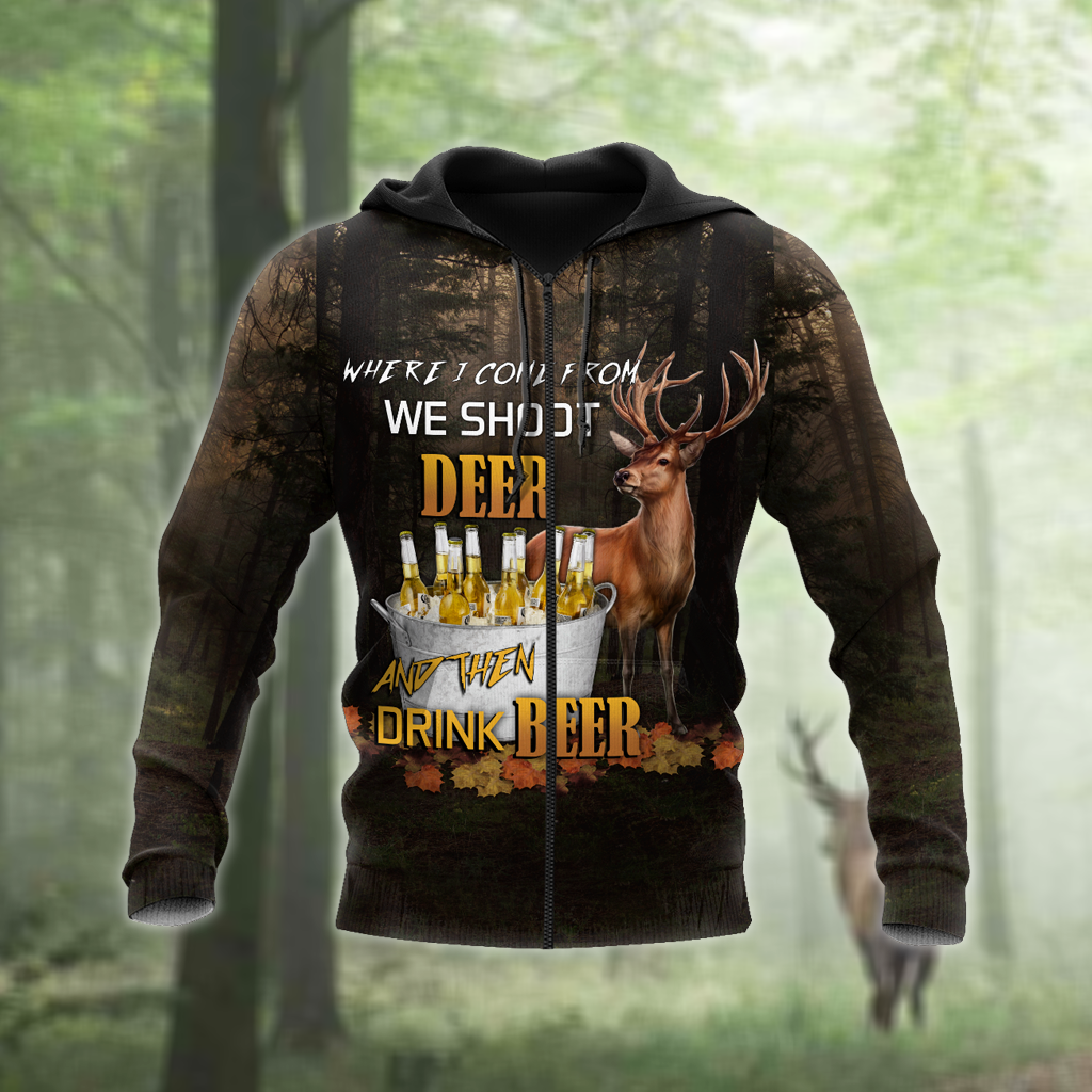 Awesome Hoodie Deer And Beer for Men and Women HBC246