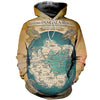 Awesome Hoodie Dinosaur Map for Men and Women HBC226