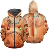 3D All Over Printed Hairy Chest and Tattoos Ugly Christmas Sweater Shirts and Shorts