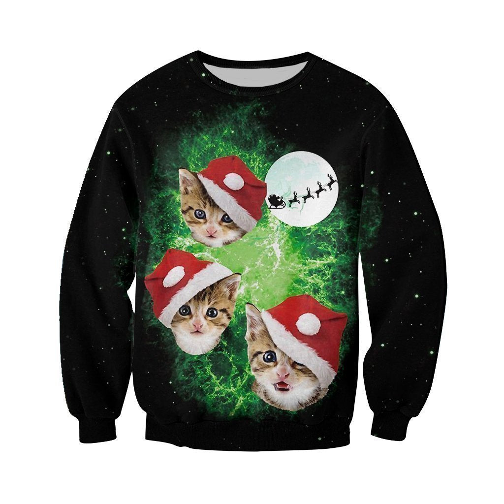 Awesome Hoodie Cat Christmas for Men and Women HBC316