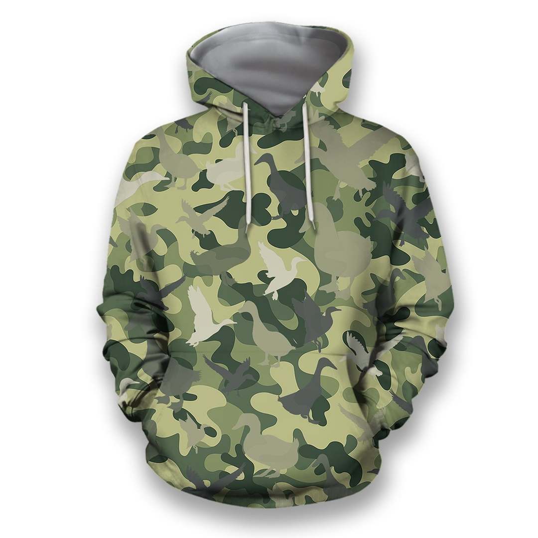 All Over Printed Hunting Duck Camo Shirts