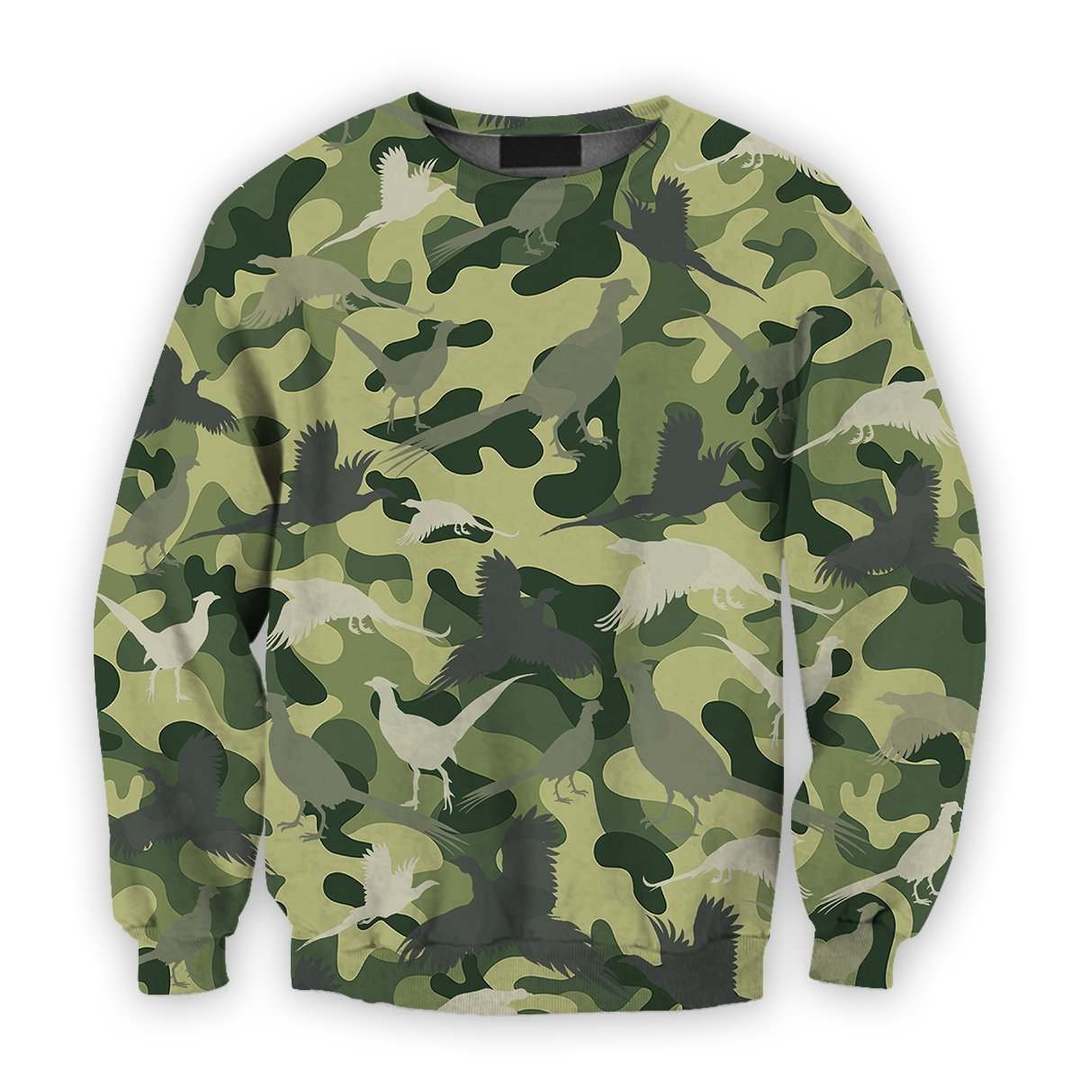 All Over Printed Hunting Pheasant Camo Shirts