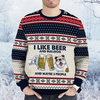 Awesome hoodie 3d all print I Like Beer And BullDog for Men and Women Ugly Christmas Sweatshirt NQ436