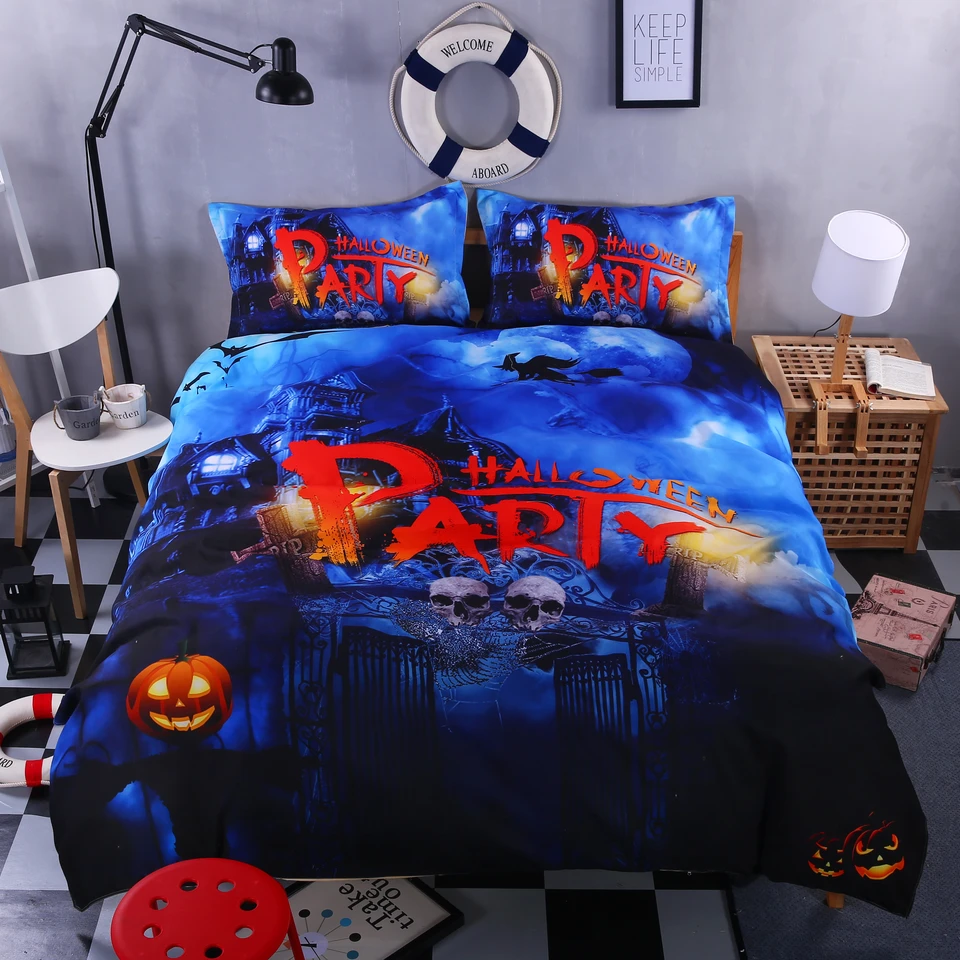 Awesome Hoodied 3D all over print New Design HALLOWEEN PARTY Bedding Sets very cool NQBS002