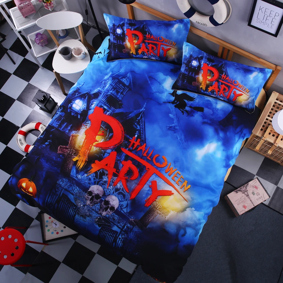 Awesome Hoodied 3D all over print New Design HALLOWEEN PARTY Bedding Sets very cool NQBS002