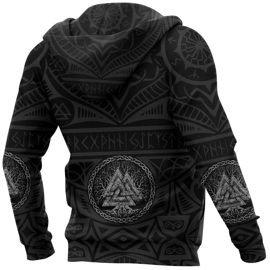 Awesome hoodied 3D ALL Print Iceland Vikings Tattoo Valknut-Men and Women Hoodie - HBC0004