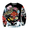 Awesome hoodie 3d all print Japanese Oni Mask Tattoo for Men and Women, T-Shirt, Zip Hoodies, Sweatshirt NQ132