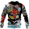Awesome hoodie 3d all print Japanese Oni Mask Tattoo for Men and Women, T-Shirt, Zip Hoodies, Sweatshirt NQ132
