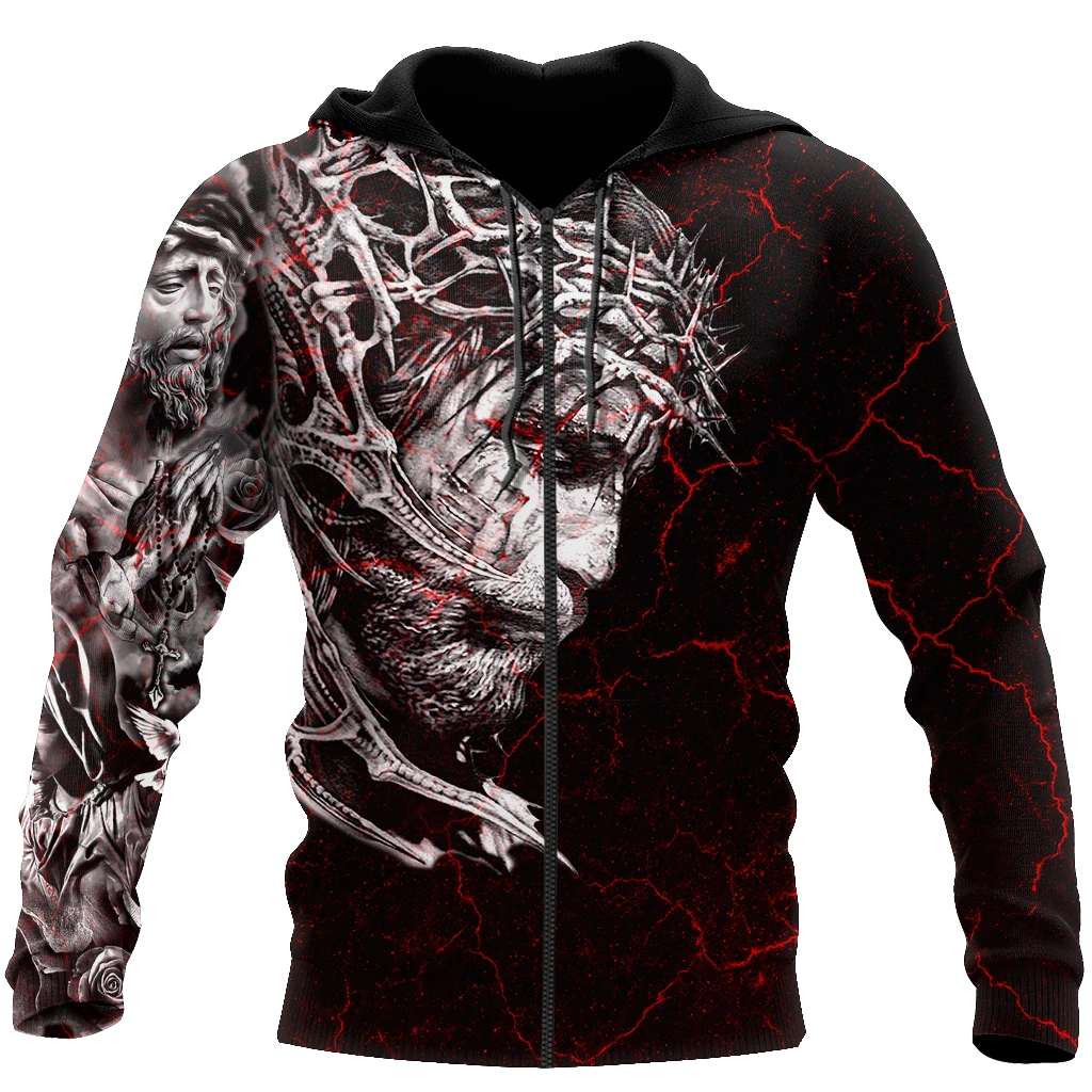 Awesome hoodie 3d all print Jesus for Men and Women, T-Shirt, Zip Hoodies, Sweatshirt NQ143