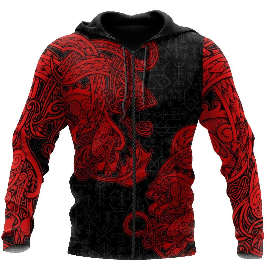 Awesome hoodie 3d all print Jormungandr and Fenrir Vikings Hoodie for Men and Women, T-Shirt, Zip Hoodies, Sweatshirt NQ0089