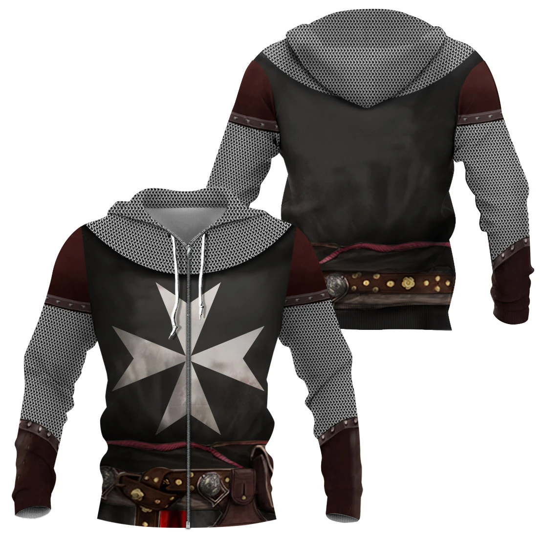 Awesome hoodie 3d all print KNIGHTS HOSPITALLER for Men and Women, T-Shirt, Zip Hoodies, Sweatshirt NQ351