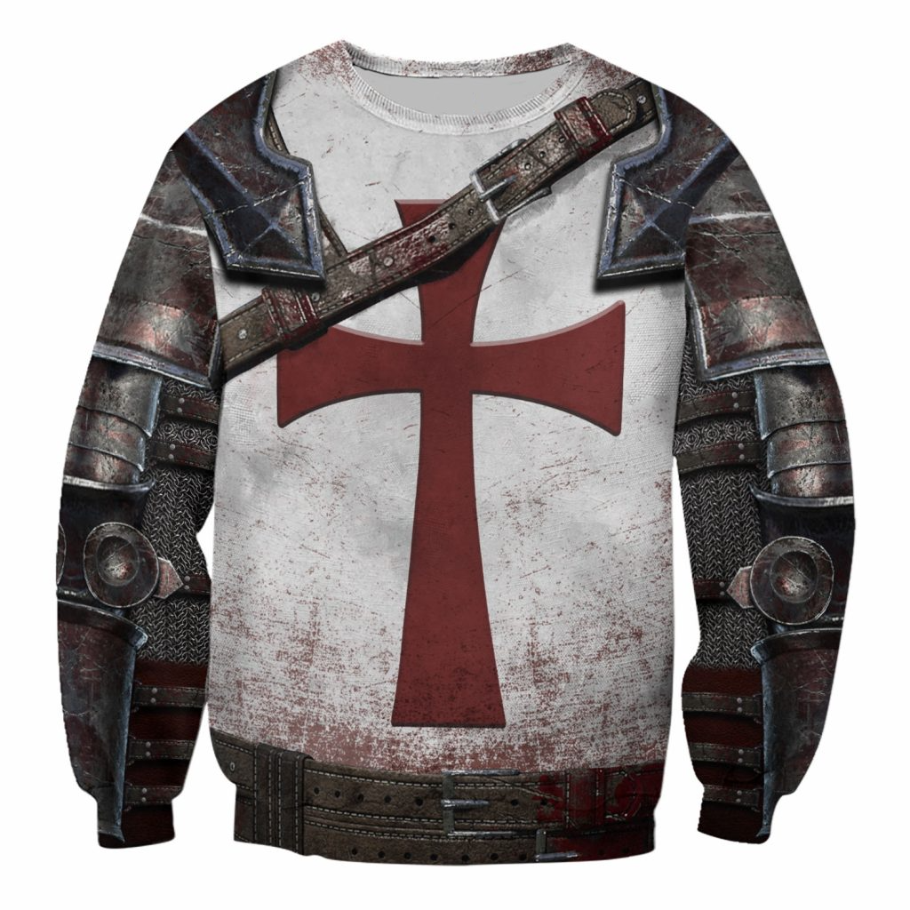 Awesome hoodie 3d all print Knight Templar Armor for Men and Women, T-Shirt, Zip Hoodies, Sweatshirt NQ350