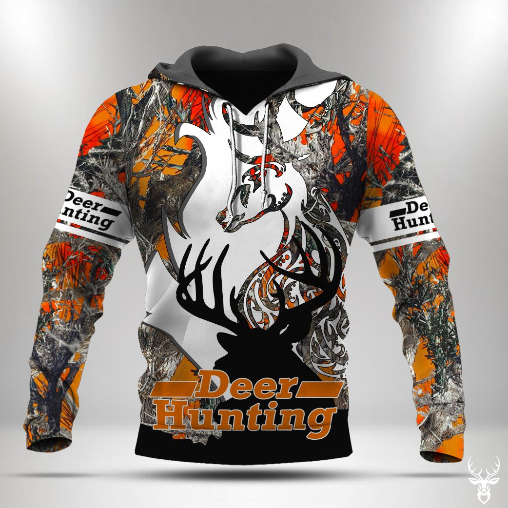 Awesome hoodie 3d all print Light Orange Deer Hunting for Men and Women, T-Shirt, Zip Hoodies, Sweatshirt NQ381