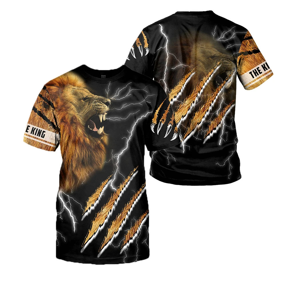Awesome hoodie 3d all print Lightning Lion for Men and Women, T-Shirt, Zip Hoodies, Sweatshirt NQ342