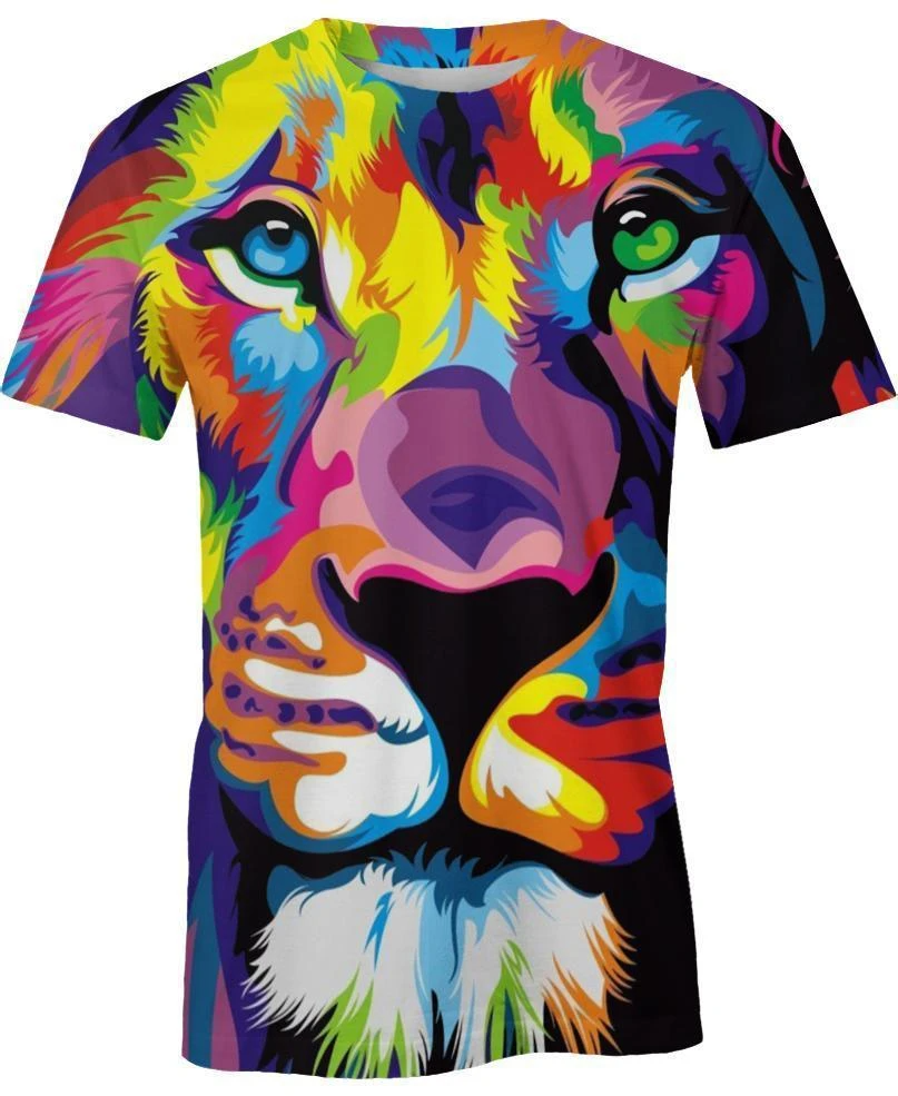 Awesome hoodie 3d all print Lion King Of Color for Men and Women, T-Shirt, Zip Hoodies, Sweatshirt NQ302