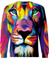 Awesome hoodie 3d all print Lion King Of Color for Men and Women, T-Shirt, Zip Hoodies, Sweatshirt NQ302