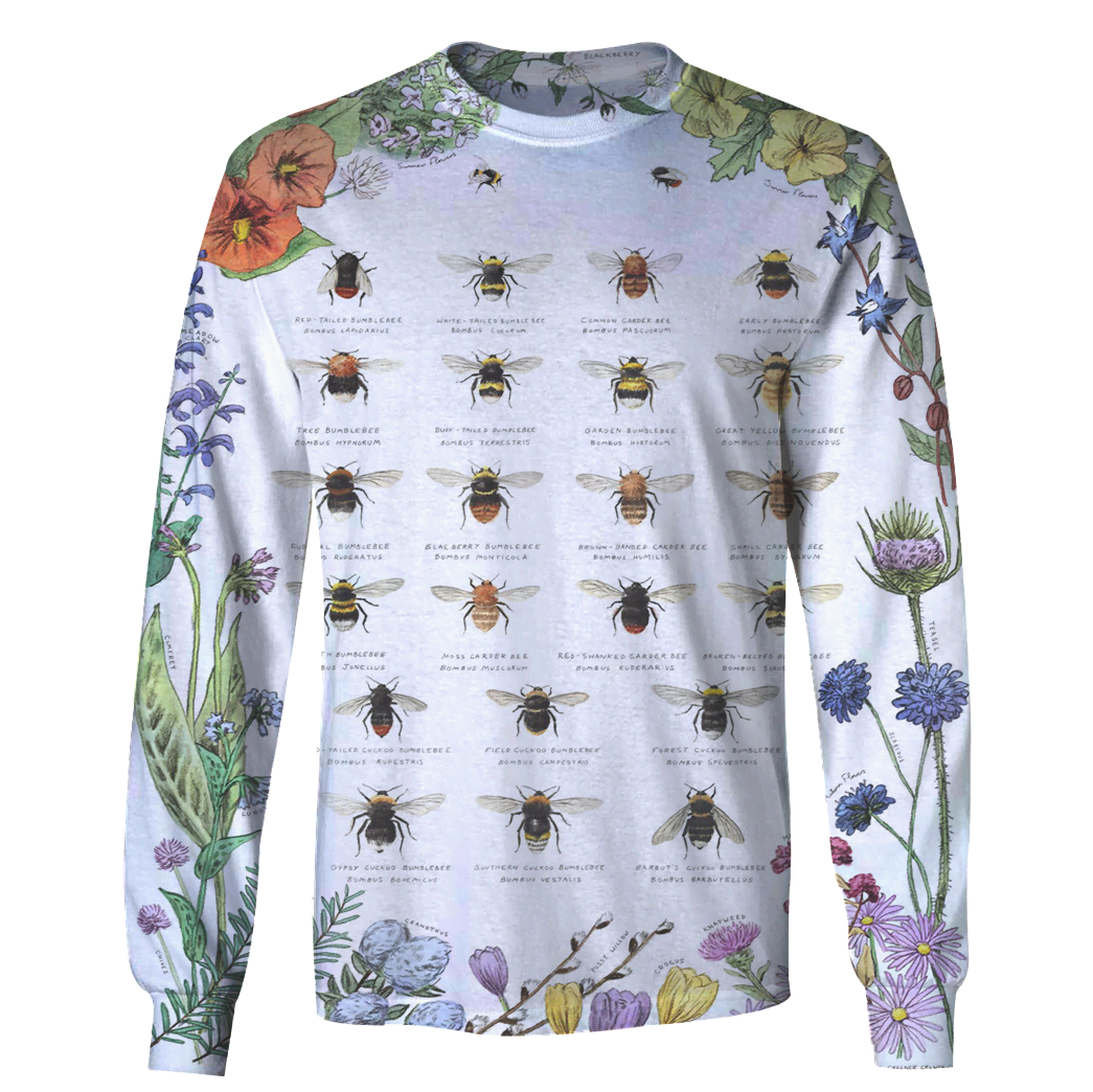 3D All Over Print Bees Hoodie