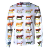 3D All Over Print Cow Hoodie &lt;White&gt;