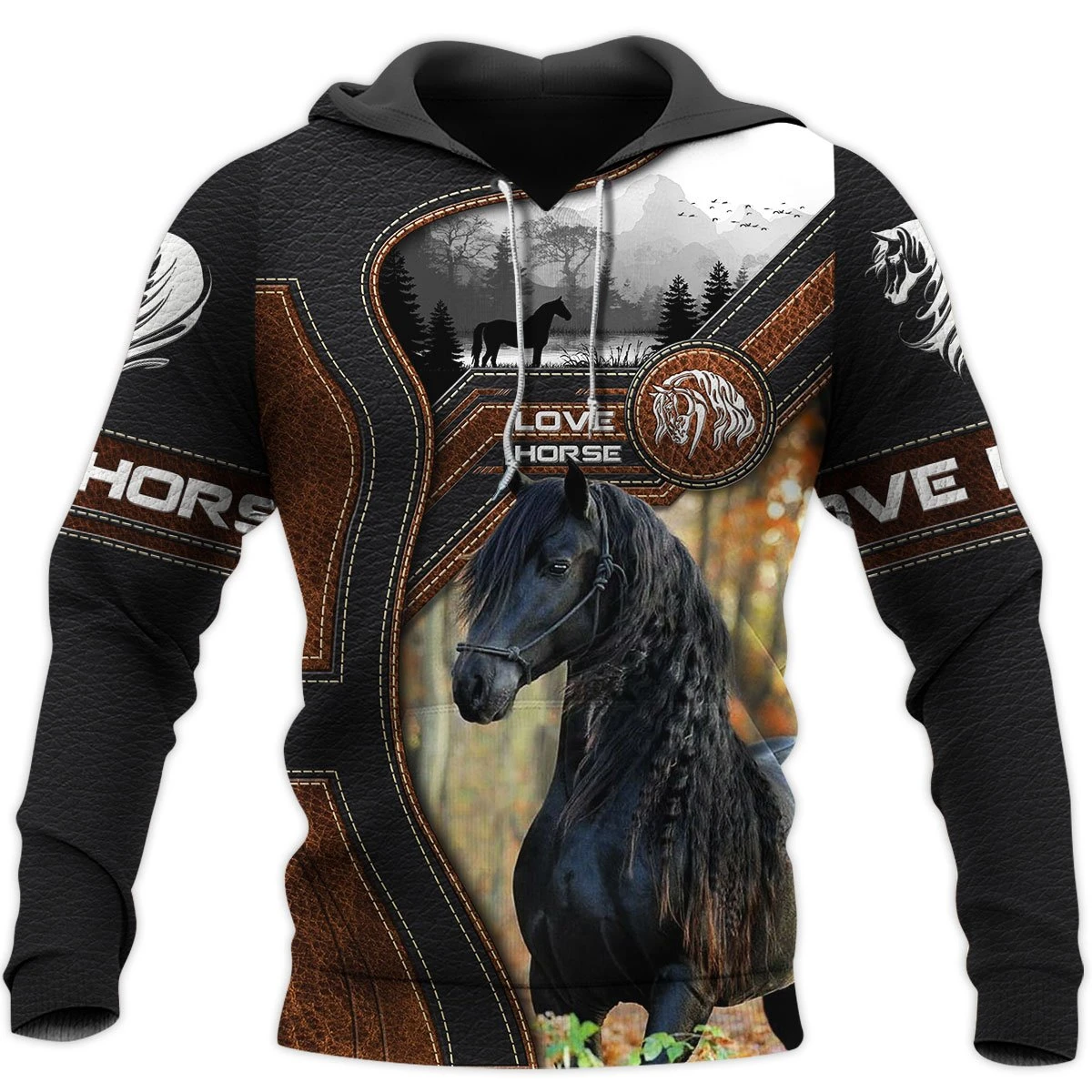 Awesome hoodie 3d all print Love Horse for Men and Women, T-Shirt, Zip Hoodies, Sweatshirt NQ0030