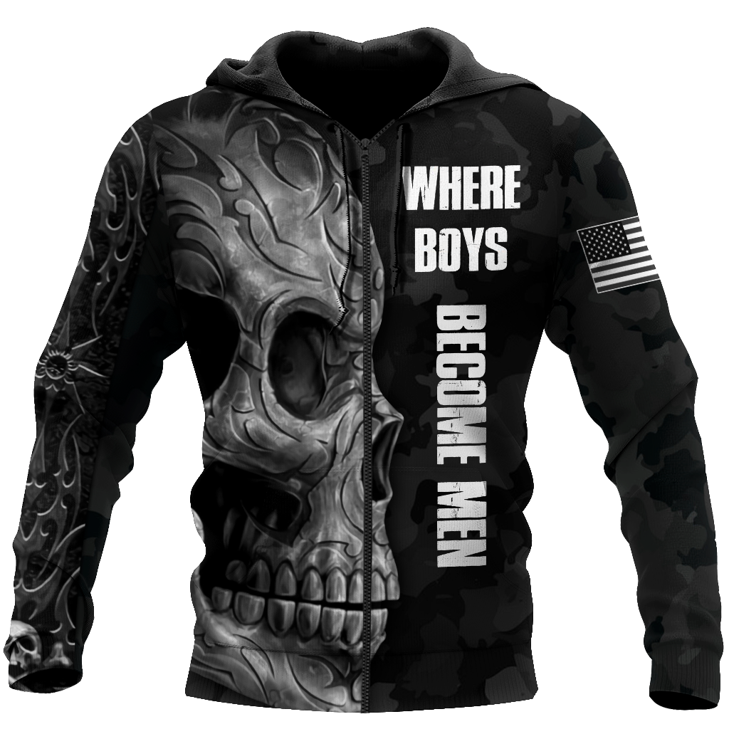 All Over Print Love Skull tattoos balck for Men and Women, T-Shirt, Zip Hoodies, Sweatshirt HBC0074
