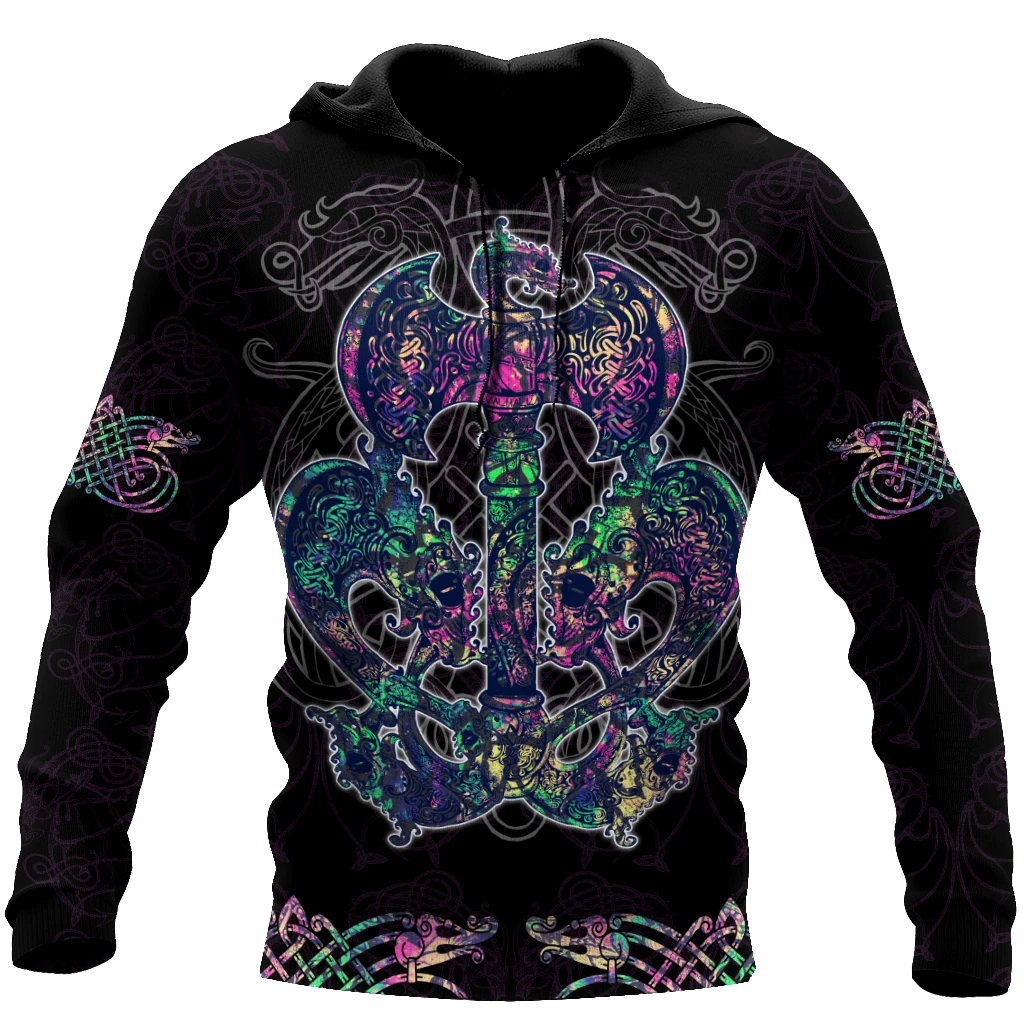Awesome hoodie 3d all print Love Viking tattoos Hoodie for Men and Women, T-Shirt, Zip Hoodies, Sweatshirt NQ0091