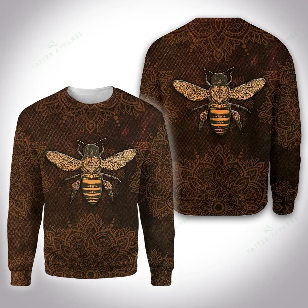 Awesome hoodie 3d all print Mandala Bee Pattern 3d for Men and Women, T-Shirt, Zip Hoodies, Sweatshirt NQ379