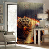 Awesome hoodied 3D all print  Tiger Curtains  skull - VNC0036