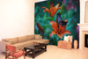 Awesome hoodied 3D all print  FLOWERS AND BUTTERFLY Curtains  skull - VNC0034