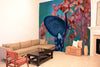 Awesome hoodied 3D all print  FLOWERS AND BUTTERFLY Curtains  skull - VNC0035