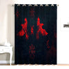 Awesome hoodied 3D all print VIKING Pattern Curtains  skull - VNC0041
