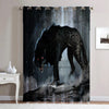 Awesome hoodied 3D all print  WOLF Curtains  skull - VNC0038
