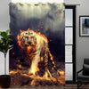 Awesome hoodied 3D all print  Tiger Curtains  skull - VNC0036