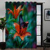 Awesome hoodied 3D all print  FLOWERS AND BUTTERFLY Curtains  skull - VNC0034