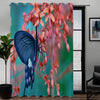 Awesome hoodied 3D all print  FLOWERS AND BUTTERFLY Curtains  skull - VNC0035