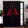 Awesome hoodied 3D all print VIKING Pattern Curtains  skull - VNC0040