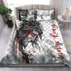 Awesome Hoodies - Jesus Tattoo Quilt Bedding - Cross Quilt Bedding QK31007