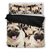 Awesome Hoodies - Pug – Pug Cute Faces - Bedding Set QK3117