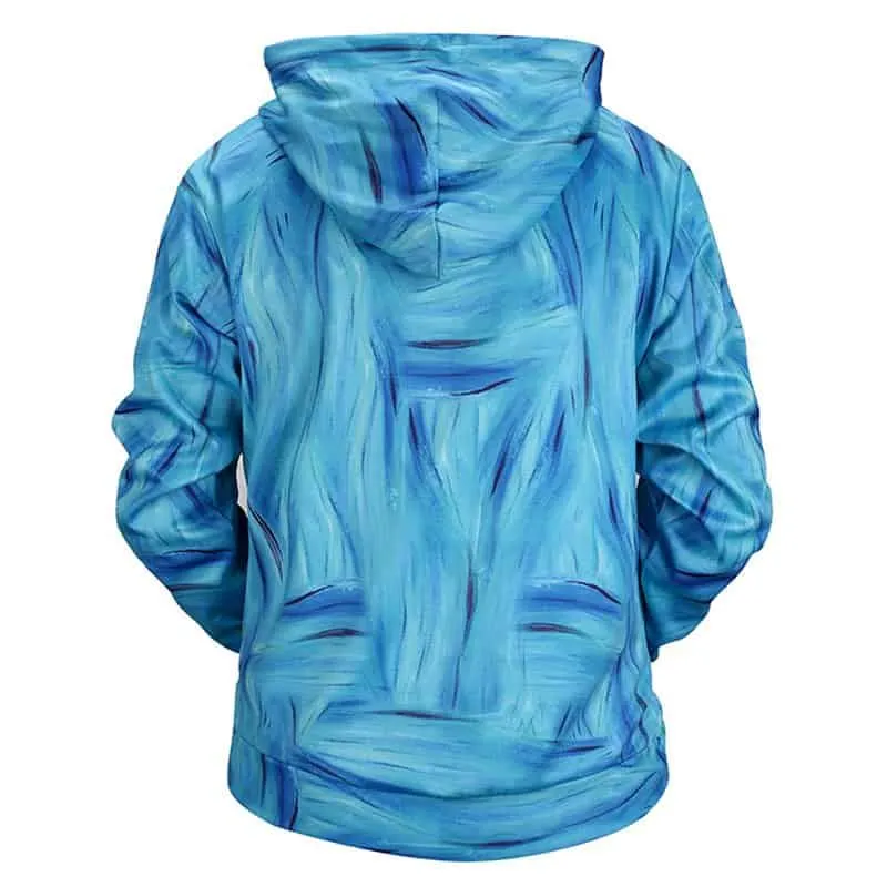 Awesome hoodie 3d all print Blue Bulldog Hoodies NQ0032
