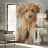 Awesome hoodied Poodle Printed 3D Grommet Window Curtains - HB0002