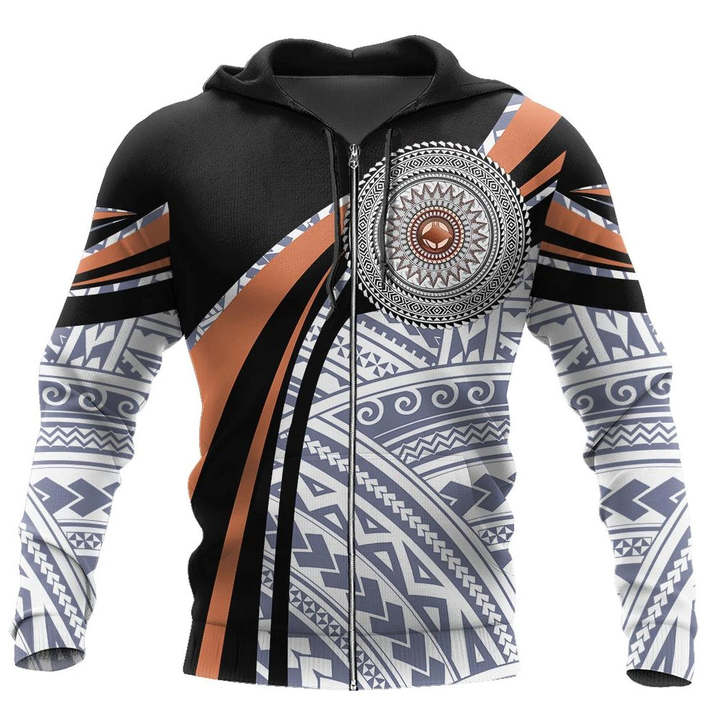 Awesome Hoodie Micronesia Handicraft Black Brown for Men and Women HBC181