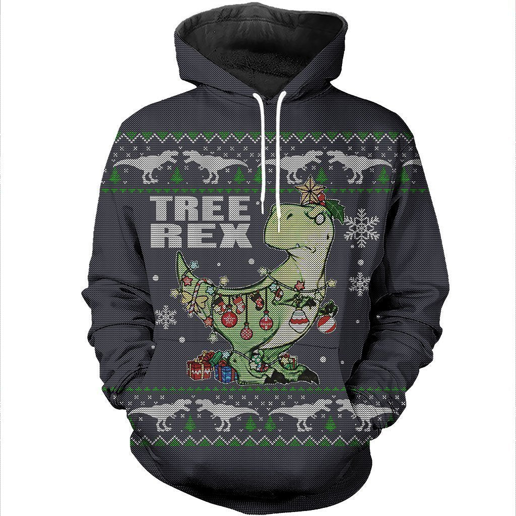 Awesome Hoodie Dinosaur Tree Rex for Men and Women HBC239